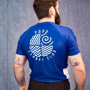 Rashguard de Grappling , JJB, MMA – bleu